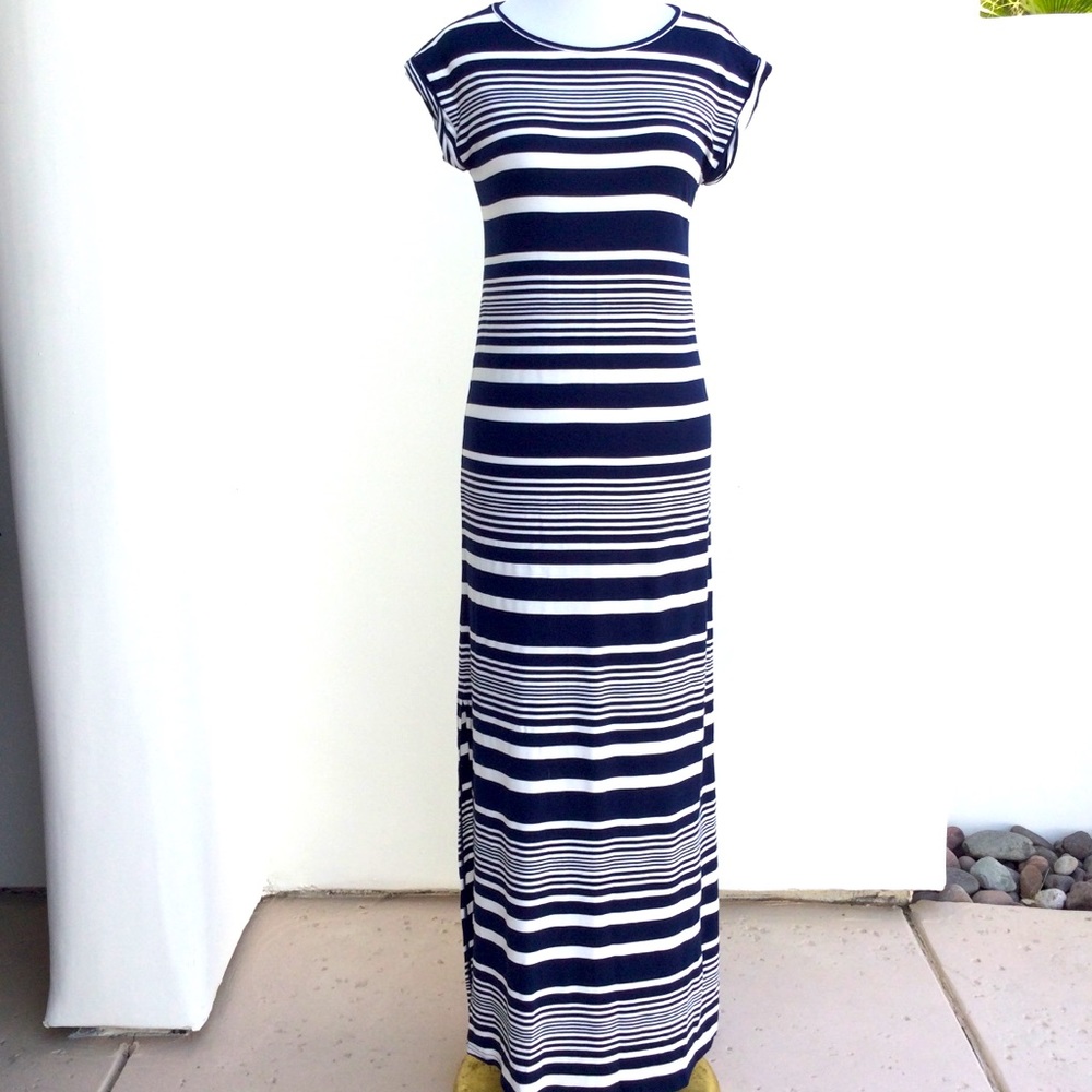 Blue White Stripe Dress